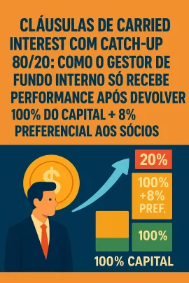 Imagem da notícia Cláusulas de Carried Interest com Catch-Up 80/20
